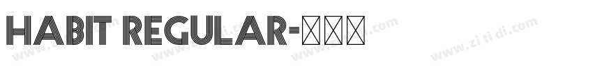 HABIT Regular字体转换